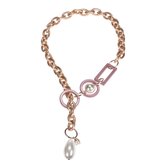 CAMPS & CAMPS - collier - antiek roze