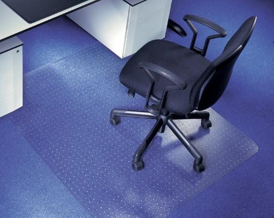 Rillstab bureaustoelmat tapijt - 120x 150 cm - vloerbeschermer - polyarbonaat | bol.com