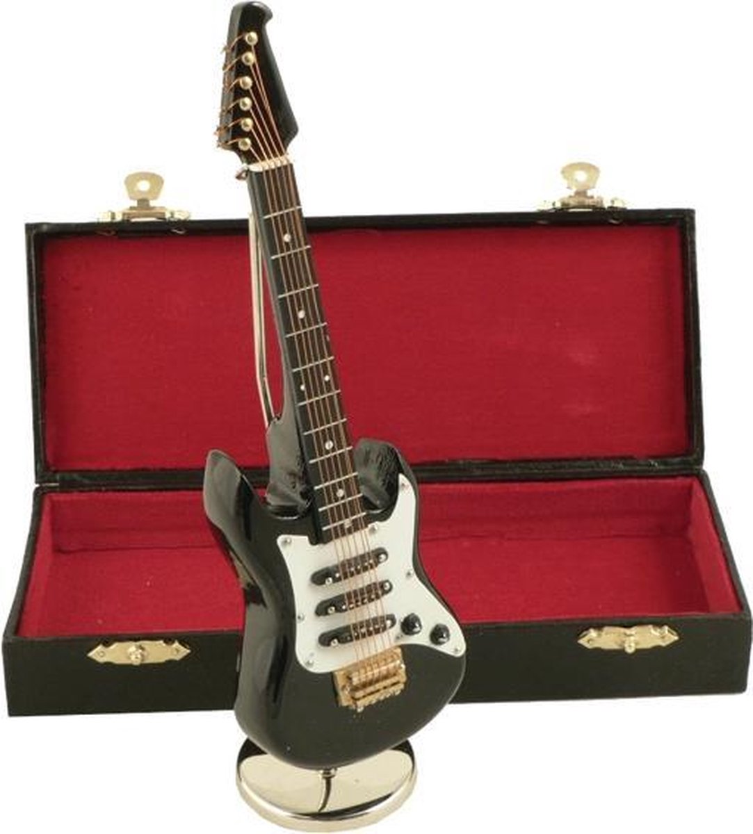 Music Gifts - Miniatuurinstrument elektr. gitaar zwt-muziekspeeldoos,