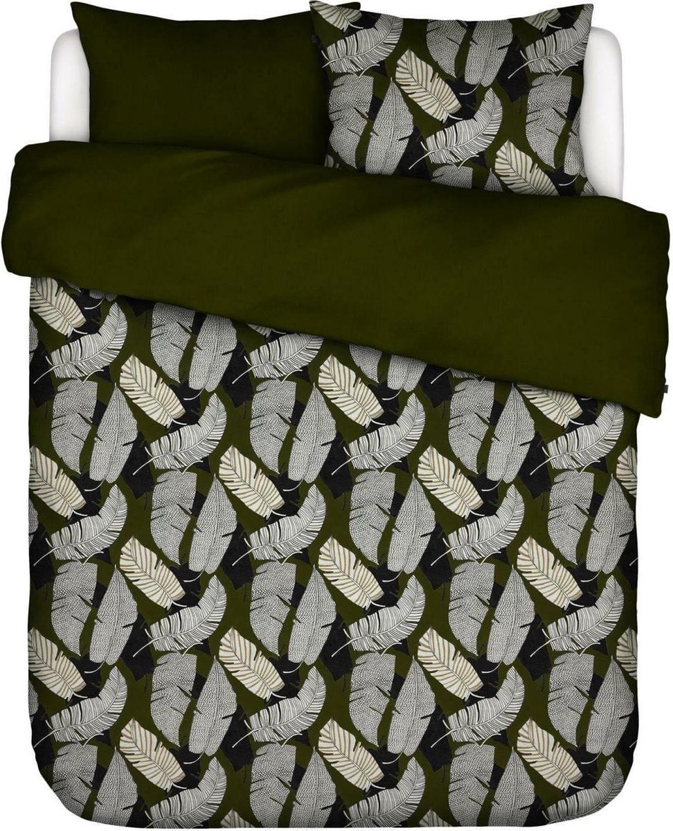 Essenza Serena Dekbedovertrek Groen Tweepersoons – 200x220 cm + 2 kussenslopen 60x70 cm