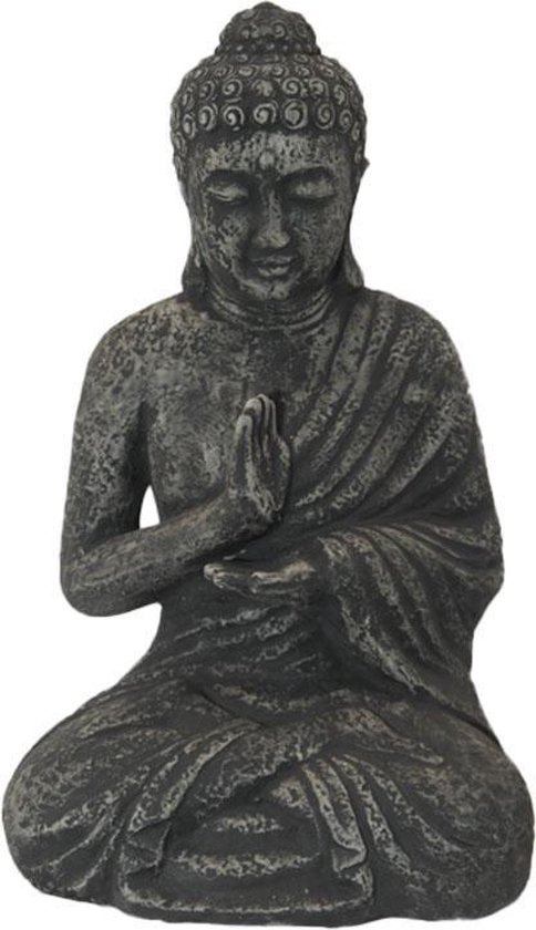SENSE Boeddha - Zittend Buddha - Tuinbeeld - Woonkamer beeld - Vensterbank  -... | bol.com