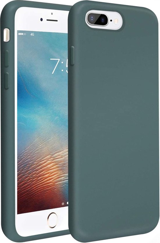 Coque en silicone Shieldcase iPhone 8 Plus / 7 Plus - Vert foncé | bol