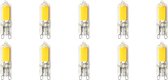LED Lamp 10 Pack - Aigi - G9 Fitting - 2W - Helder/Koud Wit 6500K | Vervangt 20W - BES LED