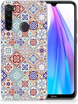 TPU Siliconen Hoesje Xiaomi Redmi Note 8T Tiles Color