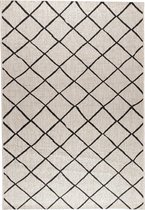 Ikado  Modern tapijt sisal look zwart/grijs  160 x 230 cm