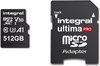 Integral Micro SD Geheugenkaart 512GB - Klasse 10 - Zwart
