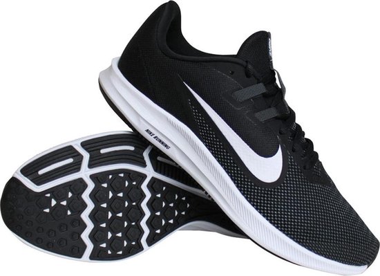 Nike Downshifter 9 hardloopschoenen heren zwart/wit 