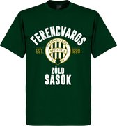 Ferencvaros Established T-Shirt - Donkergroen - XL