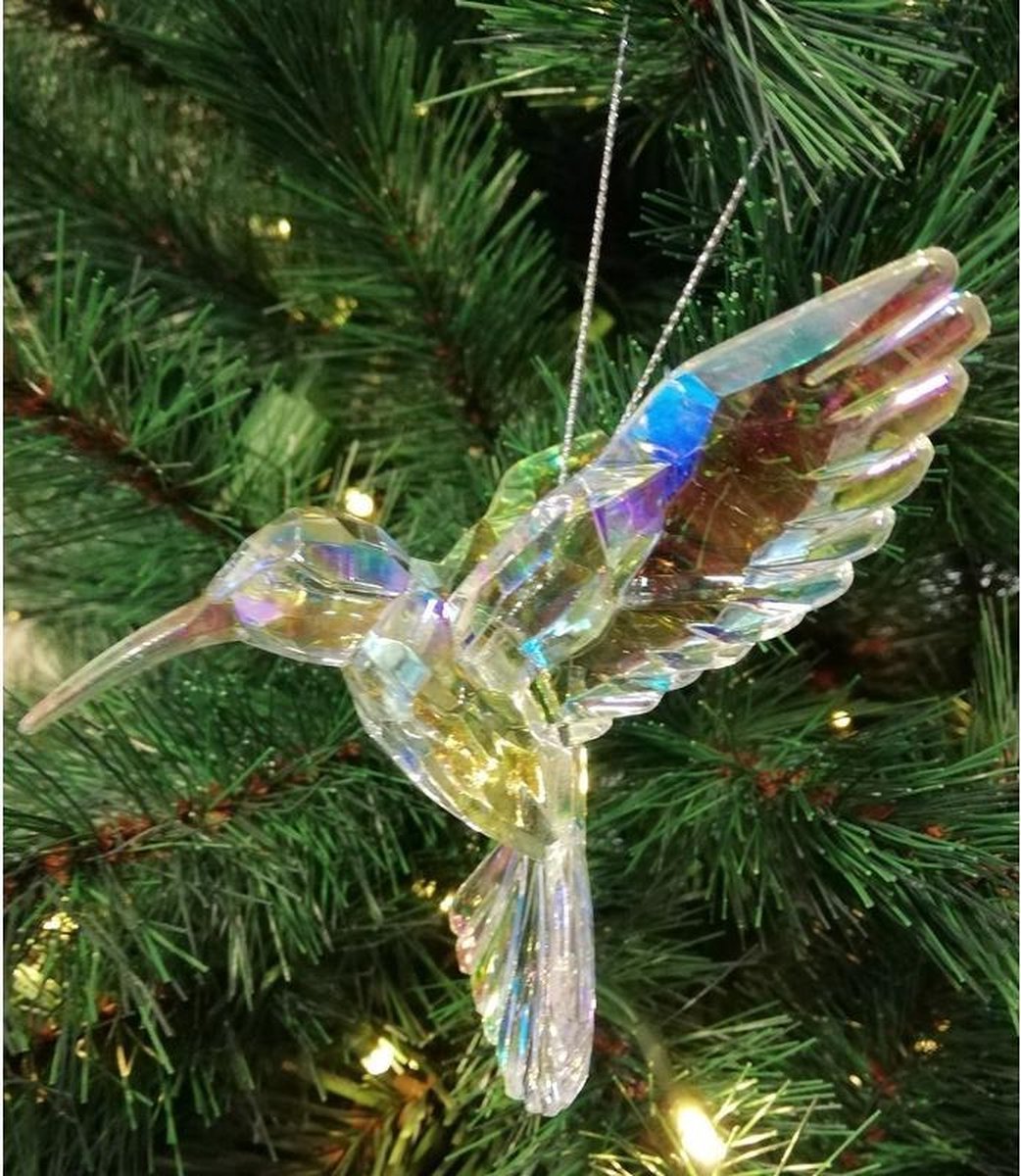 Colibri de Noël-Pendentif en Diamant Attrape-Soleil