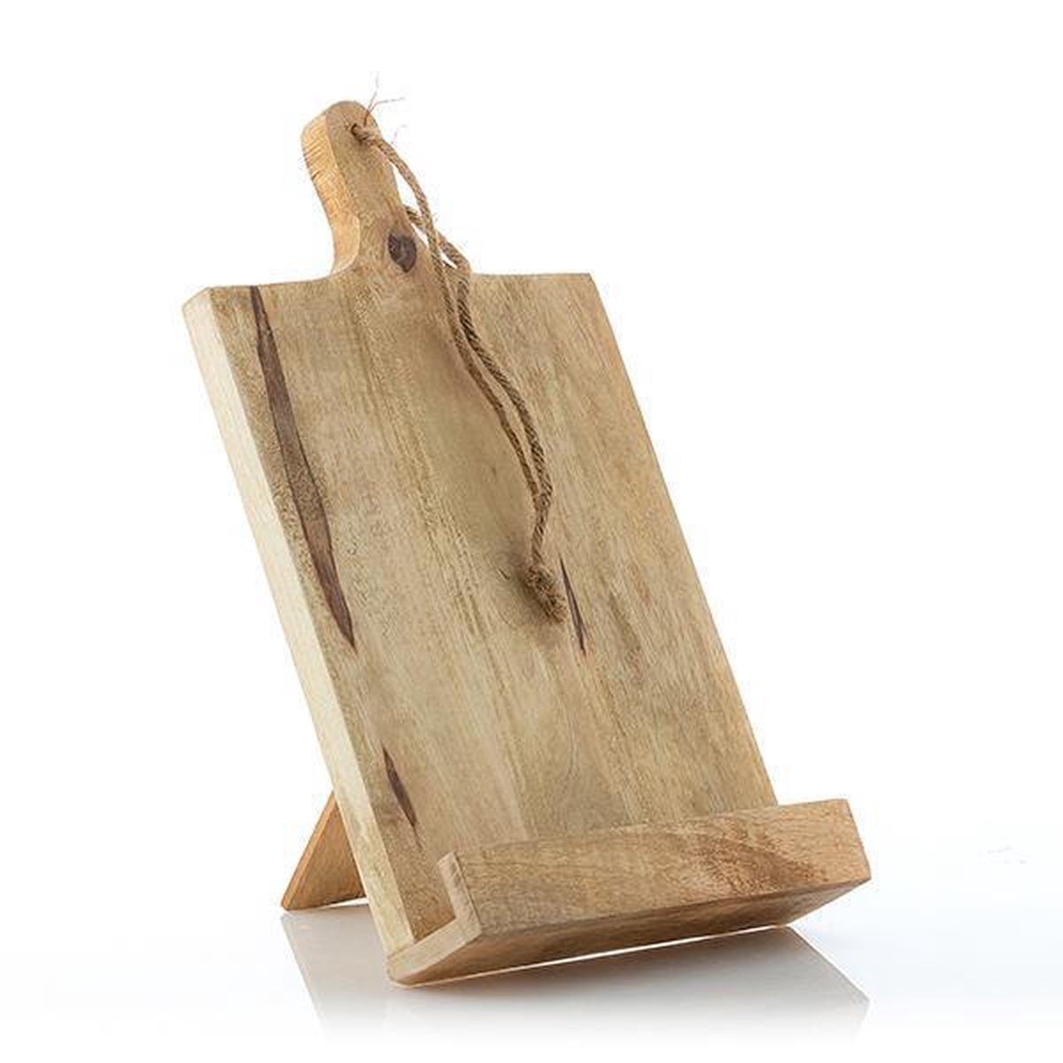 Kookboekstandaard Gunnar - Hout en Metaal - Stijlvolle Houder voor Kookboeken en Tablets — cadeau in Kookcadeaus - foto 5