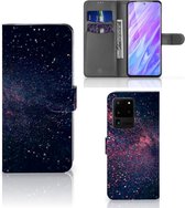 Bookcase Flip Case Geschikt voor Samsung Galaxy S20 Ultra Hoesje Stars