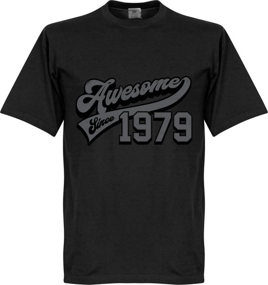 Awesome Since 1979 T-Shirt - Zwart - 5XL