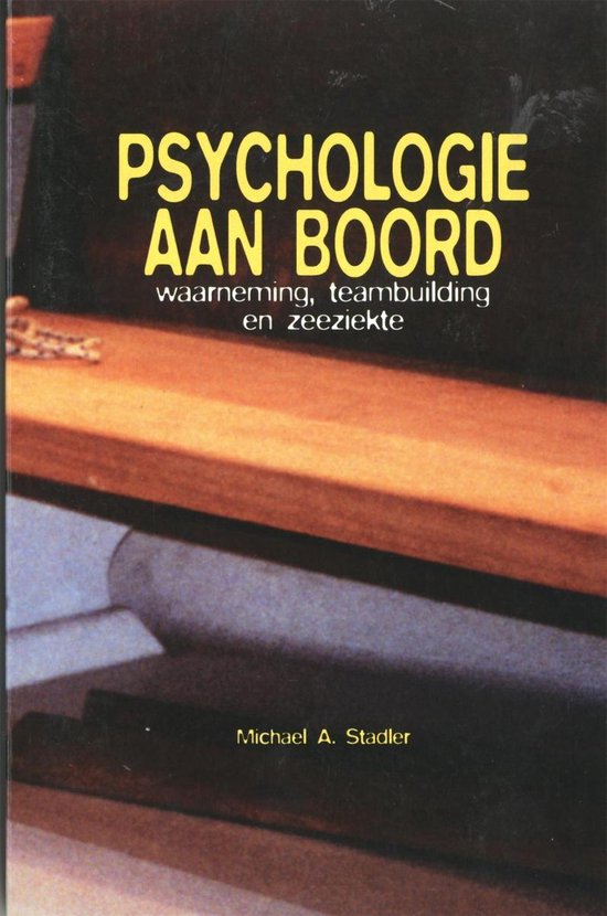 Cover van het boek 'Psychologie aan boord' van M. Stadler