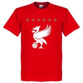 Liverpool Five Star T-Shirt - Rood - L