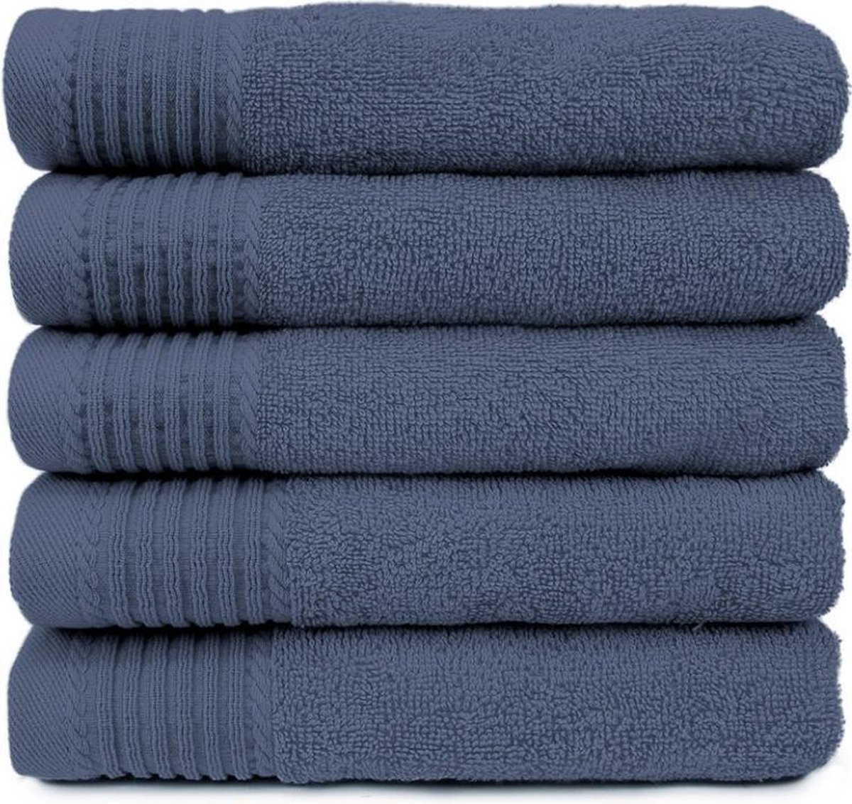 Handdoeken - 50x100cm- set van 5 - Denim