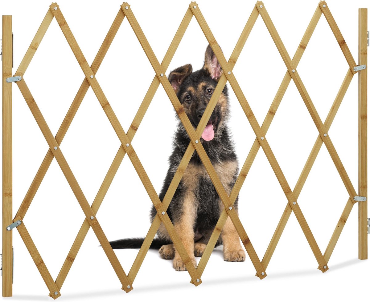 Relaxdays hondenhek - traphekje - veiligheidshekje voor trap en deur schroefhekje |