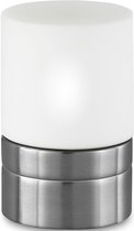 LED Tafellamp - Trion Ara - E14 Fitting - Dimbaar - Rond - Mat Nikkel - Aluminium - BES LED
