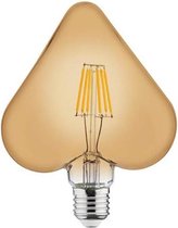 LED Lamp - Filament Rustiek - Hart - E27 Fitting - 6W - Warm Wit 2200K - BES LED