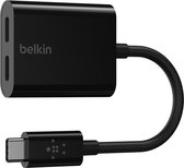 Belkin CONNECT™ USB-C™-audio- en oplaadadapter - oplader voor mobiele apparatuur - Zwart