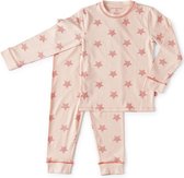 Little Label - meisjes - 2-delige pyjama - lichtroze, sterren - maat 110/116 - bio-katoen