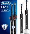 Oral B PRO 2 PRO 2900 CrossAction Elektrische Tandenborstels 2 Stuks Zwart/Wit
