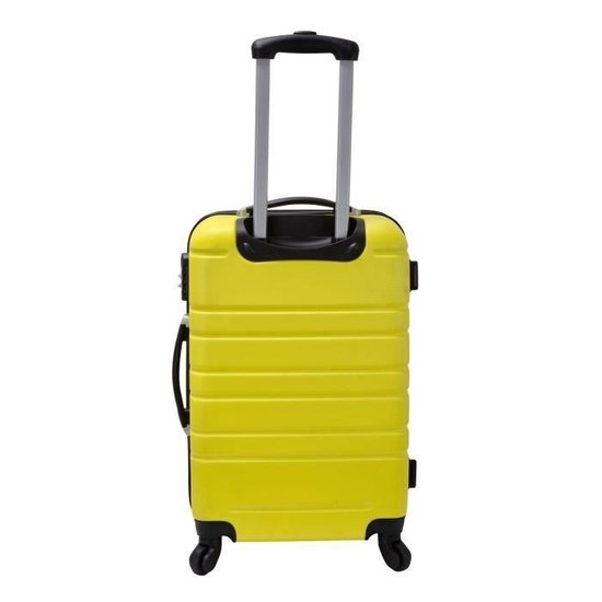 FRANCE BAG Lot de 3 valises rigides ABS 4 roues 55-65-70cm Jaune | bol.com