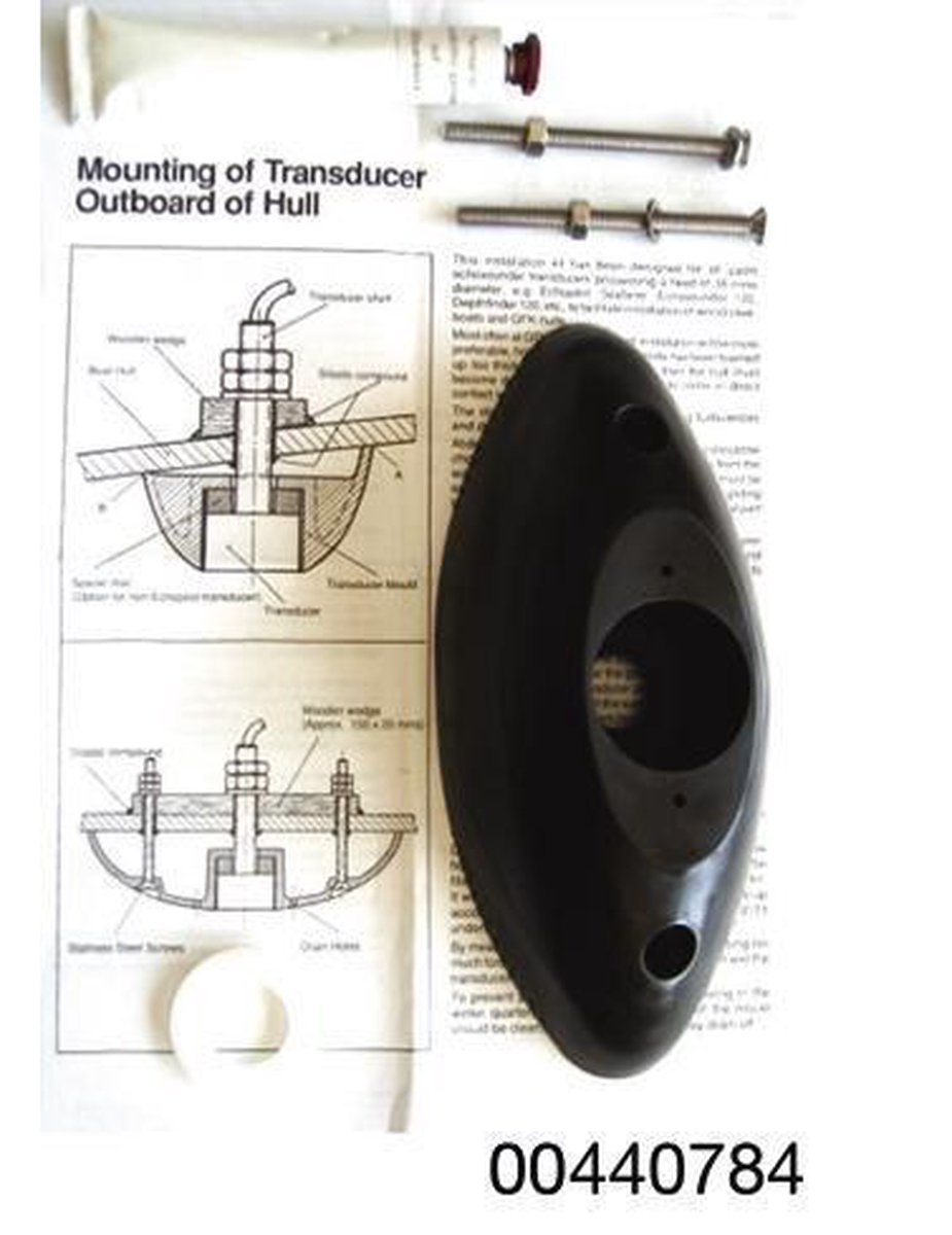 Nasa marine 150 kHz thru-hull transducer montagekit-PAS003