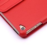 Case2go - Tablet hoes geschikt voor iPad 9.7 inch (2017/2018) - draaibare book case - Rood