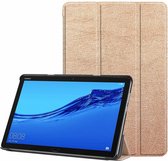 Huawei MediaPad M5 Lite 10.1  Tri-fold Book Case - Goud