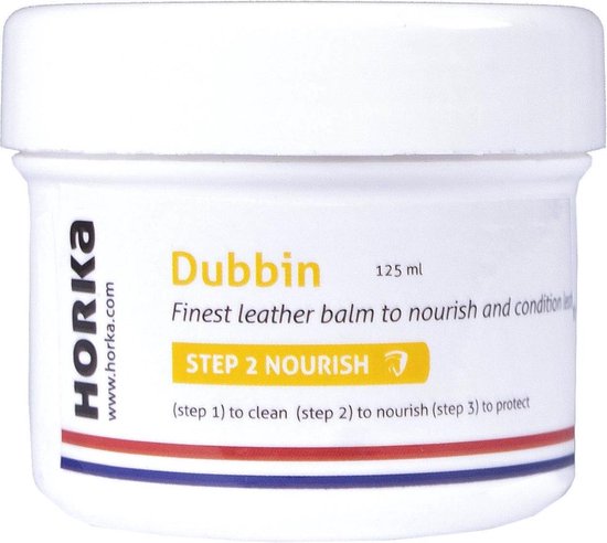 Foto: Horka leerverzorging dubbin 125 gram naturel per stuk