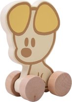 Rubo Toys houten Trekfiguur Pip 18 Cm Geel