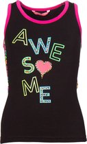 Papillon Sportshirt Awesome Meisjes Zwart Maat 152