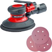 Einhell Pneumatische Excentrische Schuurmachine TC-PE 150 - Schuuroppervlak: Ø 150 mm - Geschikt voor slijp-/schuurwerk op hout,ijzer en kunststof - Incl. 6x schuurvellen