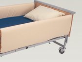 Bekleding voor bedsponde volle lengte, beige vinyl- 200 x 39 cm (per paar)