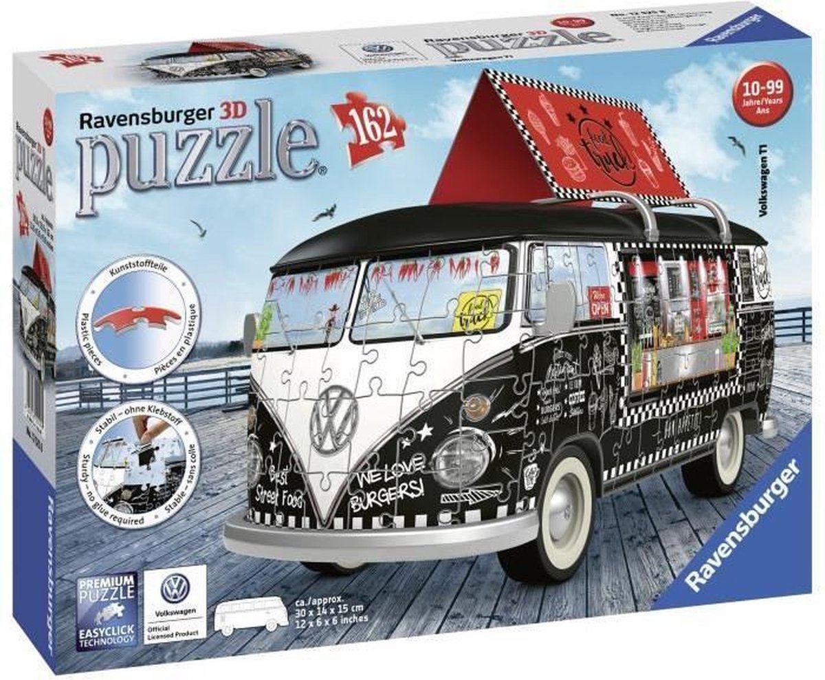 Puzzle 3D Combi T1 Volkswagen - 108 pièces numérotées - À