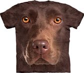 T-shirt Chocolate Lab Face L