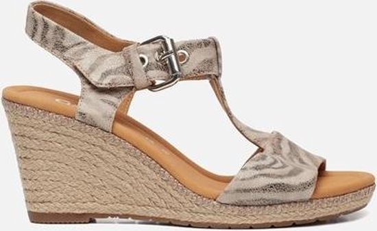 Gabor Comfort sandalen met sleehak beige - Maat 36 | bol.com