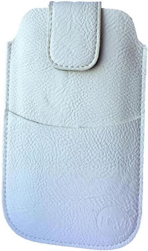 Avonturier waarom video Wit Insteekhoesje Samsung Galaxy S5 mini 6265 met riemlus en opbergvakje,  belt case,... | bol.com