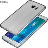HEM Samsung Galaxy S6 Hoesje - Telefoon Hoesje - Full Body Siliconen Cover - Zwart Transparant - Hoesje Samsung s6