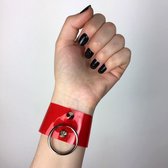 Jane Nevermore Armband Neon Studded O-ring Wristband Rood
