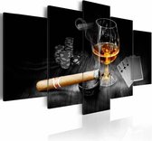 Peinture - Dark Secret - Whisky and Cigar, marron, noir, 5 parties