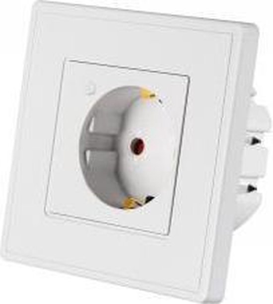 Smart inbouw stopcontact powered TUYA [16A, 3680W, Wi-Fi, White] | bol.com