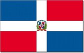 Vlag  Dominicaanse Republiek 90 x 150 cm feestartikelen -  Dominicaanse Republiek landen thema supporter/fan decoratie artikelen