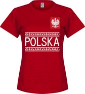 Polen Dames Team T-Shirt - Rood - M