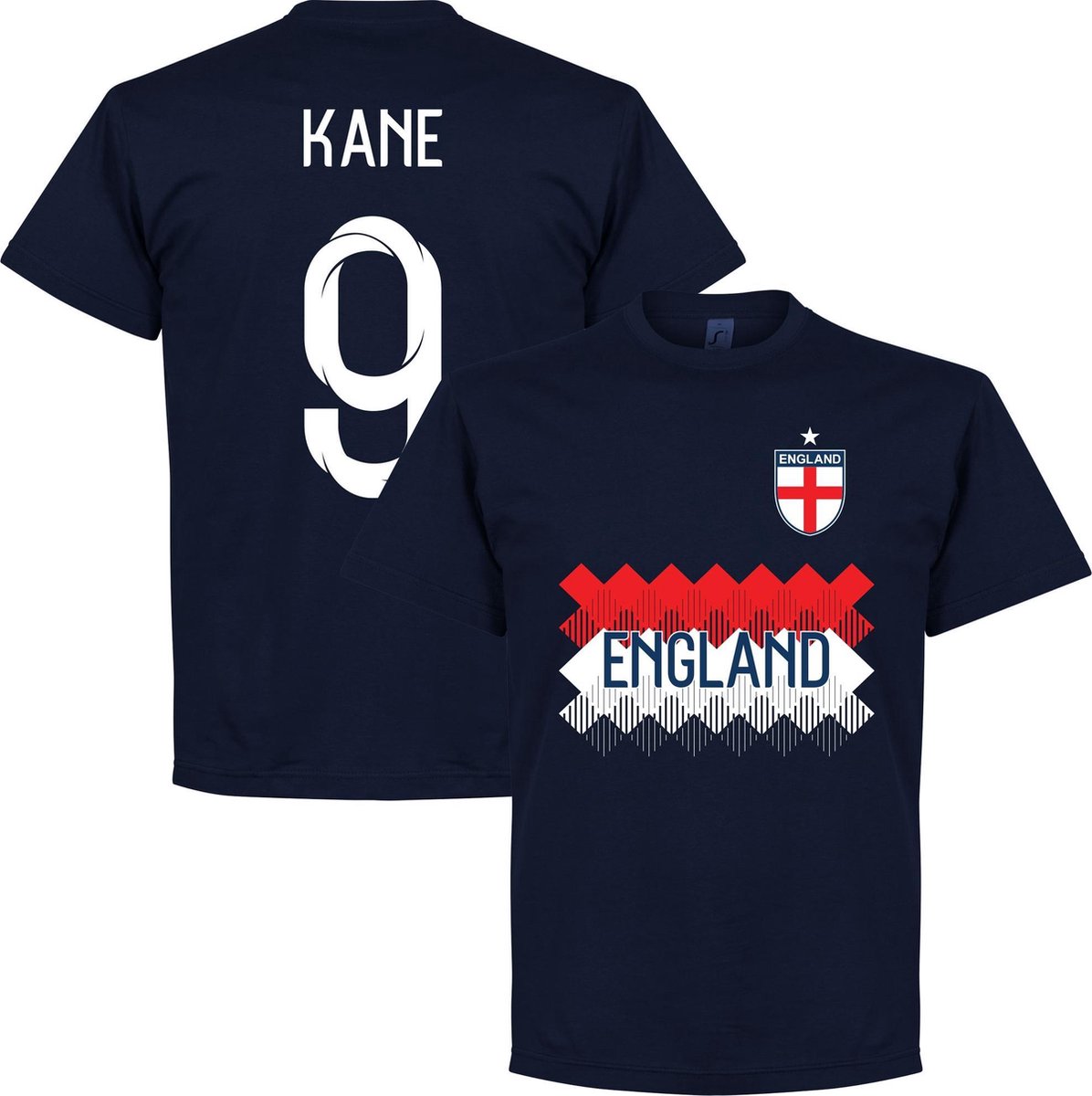 1196x1200.jpg Engeland Kane 9 Team T-Shirt - Navy - M - Afbeelding 1