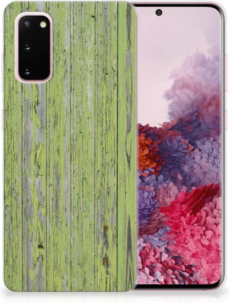 Samsung Galaxy S20 Bumper Hoesje Green Wood