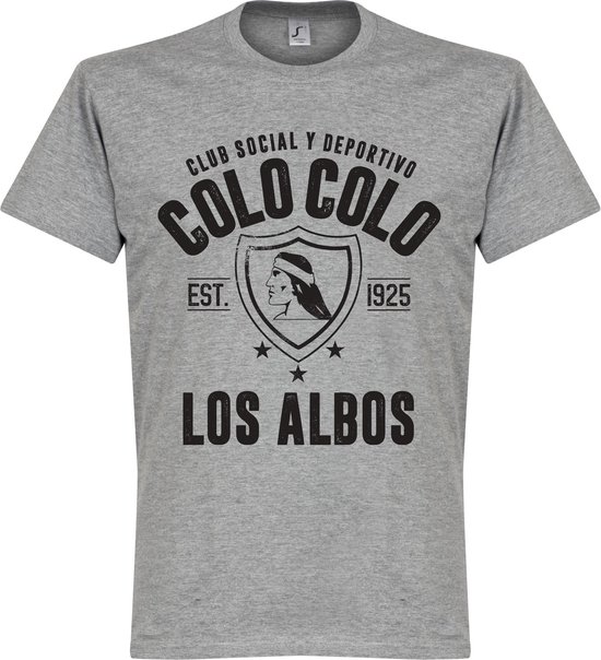 Colo Colo Established T-Shirt - Grijs - XL