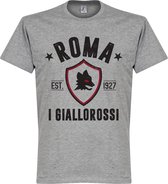 AS Roma Established T-Shirt - Grijs  - S