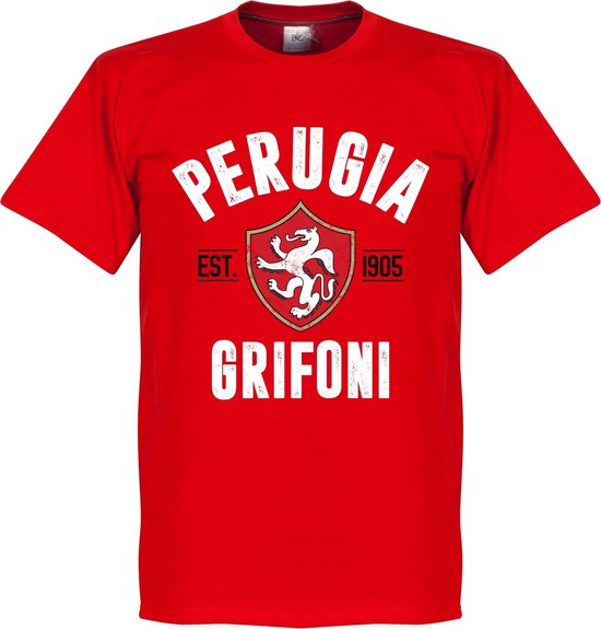 Perugia Established T-shirt - Rood - S