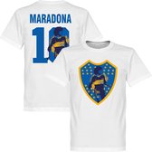 Maradona 10 Boca Juniors Logo T-Shirt - L